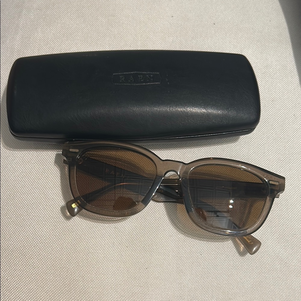 RAEN Polarized Brown Acetate Sunglasses